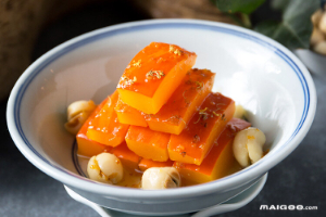 養(yǎng)生食譜---桂花南瓜蒸蓮子